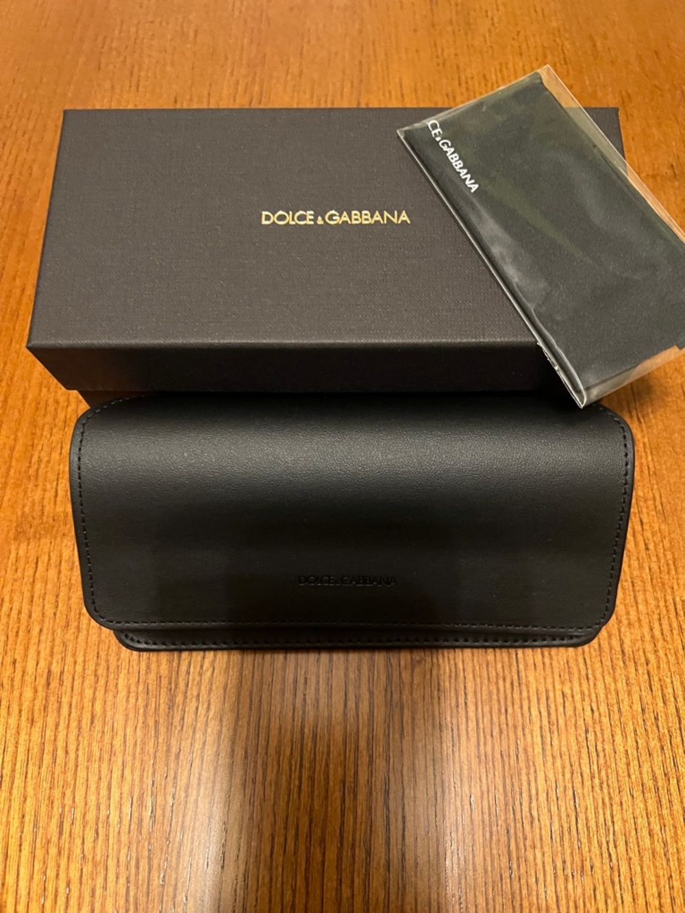 DOLCE & GABBANA SUNGLASS CASE, BOX, CLEANING CLOTH